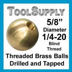    122 5/8 threaded brass balls drilled tapped