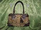 COACH signature handbag purse 10507