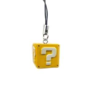  Mario Bro Power Phone Charm   Question Block Toys 