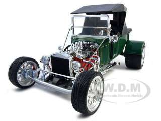 1923 FORD T BUCKET SOFT TOP GREEN 118 DIECAST MODEL  