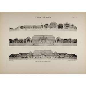  1902 Print 1876 Prix de Rome Paul Blondel Architecture 