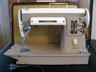  VINTAGE SINGER 301A PORTABLE SEWING MACHINE FEATHERWEIGHT BIG SISTER