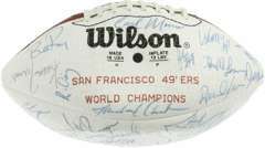 SAN FRANCISCO 49ers TEAM SIGNED FOOTBALL   MONTANA  