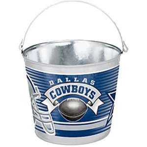  Dallas Cowboys NFL Metal 5 Quart Pail