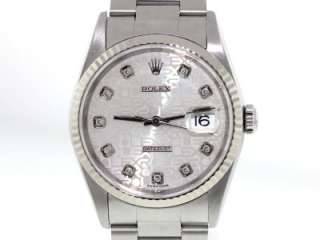   Rolex 16234 Date Just Stainless Steel Men Watch W/Box & Papers  