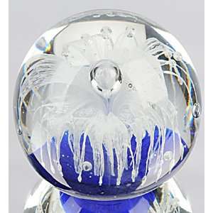  Murano Design Hand Blown Glass Art   Teardrop on Sparkling 