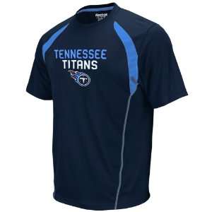   Tennessee Titans Trainer Crew T Shirt   Navy Blue