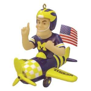 Michigan Wolverines Mascot Airplane Ornament  Sports 