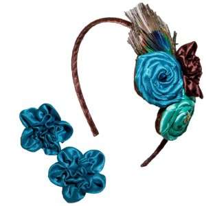   Set of Coordinating Hair Clips for Kid Girls (Turquoise Blue) Beauty