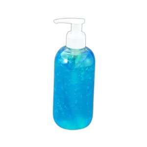  Ice gel 8 oz. pump bottle with blue tint.