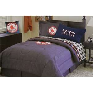  Boston Red Sox Blue Denim Twin Size Comforter