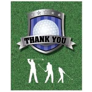  Lets Party By Creative Converting Golf Thank You Notes 