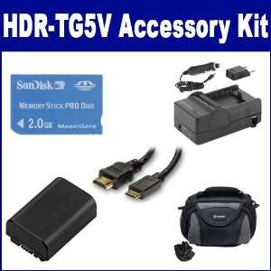  Sony HDR TG5V Camcorder Accessory Kit includes SDNPFH50 