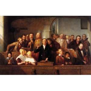  A VILLAGE CHOIR BY THOMAS WEBSTER CANVAS REPRODUCTION 