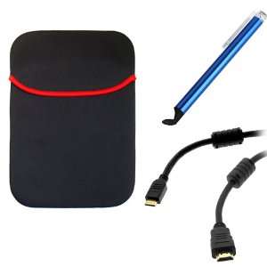   10inch Neosprene Case & Blue Stylus for ASUS Eee Pad Transformer TF101