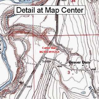  USGS Topographic Quadrangle Map   Cutler Dam, Utah (Folded 