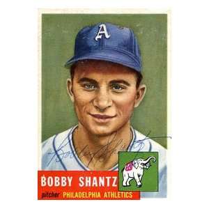 Bobby Shantz Autographed 1953 Topps Card
