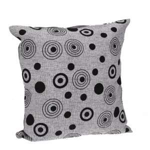  Circle and Dots Linen Throw Pillow Case Cushion Cover Pillow 