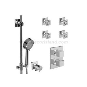   balance system with hand shower rail and 4 body jets