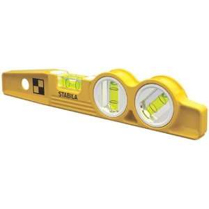  Stabila 25200 10 Inch Die Cast Magnetic Torpedo Level with 