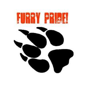  Furry Pride Pawprint Button Arts, Crafts & Sewing