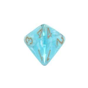  Chessex Holiday Easter 16mm Blue and gold d4 Toys & Games