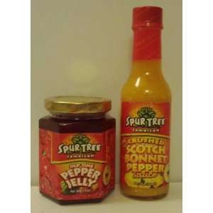 Spur Tree Jamaican Old Time Pepper Jelly + Scotch Bonnet Pepper Pack 