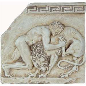  Hercules Wrestling the lion Relief