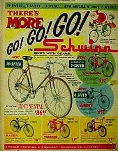 1960 Schwinn Racer~Pixie~Tornado~Varsity,Bike~Bicycle Go Go Go SANTA 