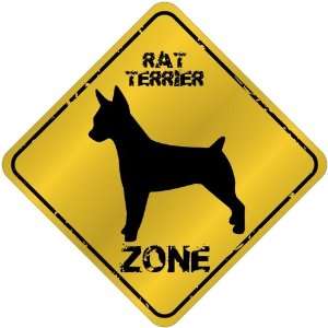  New  Rat Terrier Zone   Old / Vintage  Crossing Sign Dog 