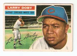 1956 Topps Larry Doby Historic card 1 AL Black Player  