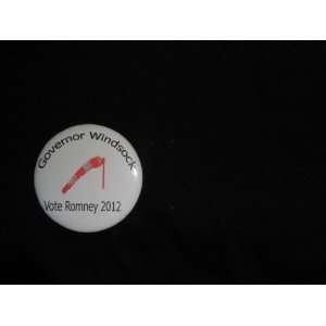  Governor Windsock Vote Romney 2012 2 1/4 inch political 