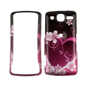 Snap On Plastic Phone Design Case Cover Purple Love For LG eXpo GW820