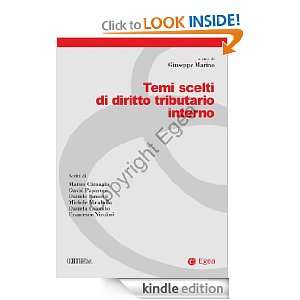  Temi scelti di diritto tributario interno (Certi) (Italian 