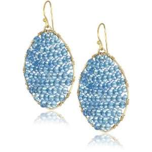  Wendy Mink Bond Filled Ocean Oval Earrings Jewelry