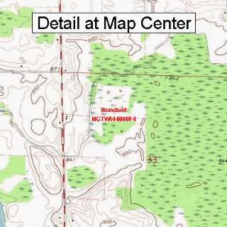  USGS Topographic Quadrangle Map   Bonduel, Wisconsin 