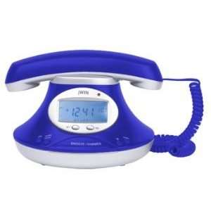  Jumbo Caller ID Telephone wiht Alarm Clock, Blue