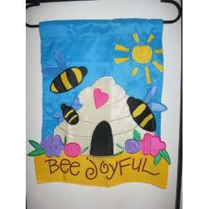  Bee Joyful Applique Mini Flag Patio, Lawn & Garden