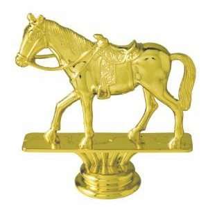  GOLD 3 3/4 Western Horse Figure Trophy Toys & Games
