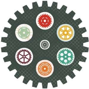   Cog 12 by 12 Inch Technologic Die Cut Paper Arts, Crafts & Sewing