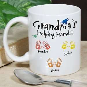  Helping Hands Personalized Ceramic Coffee Mug Kitchen 