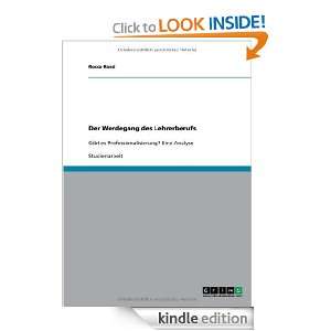 Der Werdegang des Lehrerberufs (German Edition) Rocco Rossi  
