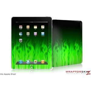  iPad Skin   Fire Green   fits Apple iPad by WraptorSkinz 
