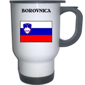  Slovenia   BOROVNICA White Stainless Steel Mug 