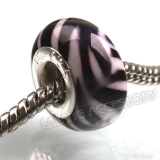 30pcs 151442 Wholesale Smooth White&black Lines Resin Charms Beads Fit 