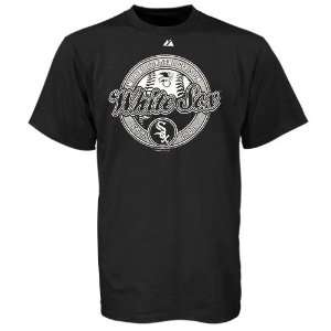  Majestic Chicago White Sox Black Discovery T shirt Sports 