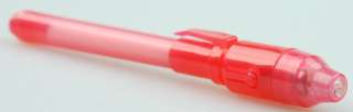 RED Magic Invisible Ink Pen Marker UV Black Light LED  