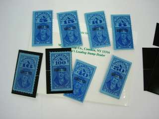   OLD Mint NH Cigarette Tax Revenue Stamps & others  