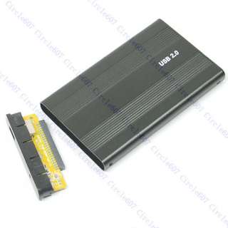 Black USB 2.0 Case Enclosure 2.5 Laptop IDE Hard Drive  