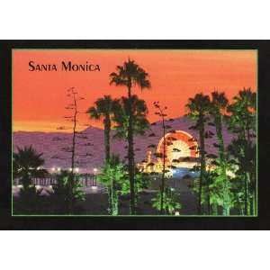 SANTA MONICA MUNICIPAL PIER, CALIFORNIA POSTCARD POST Card #119 